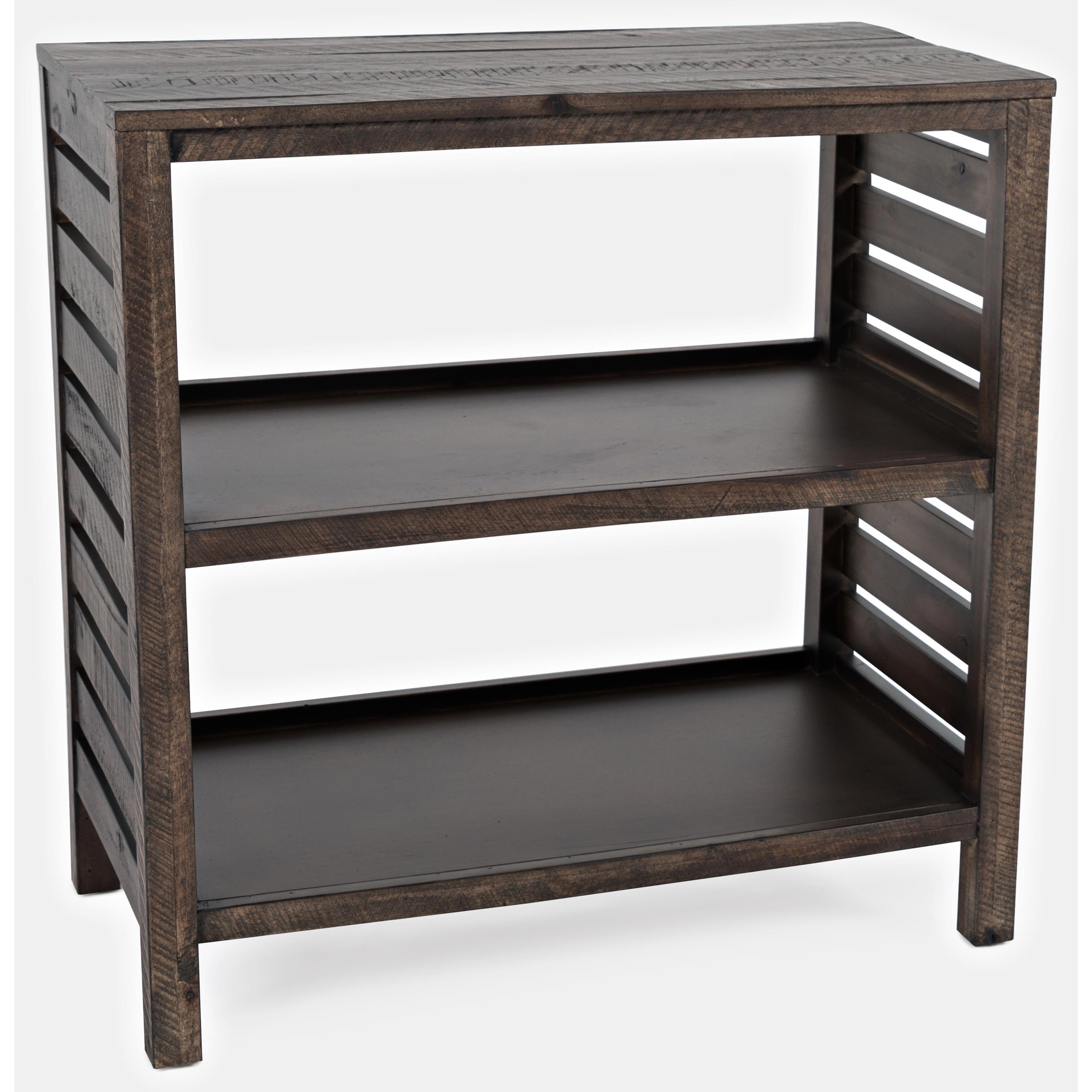 Jofran Global Archive Clark Slatted Bookcase Furniture Barn Open